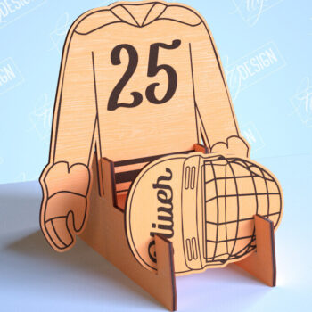 Intra απο ξύλο plywood 3mm-4mm πάχος – Πακέτο αθλητικών φανελών | Αθλητική πινακίδα | CNC Δίασταση  20x20 cm INTRAFABR-101105898 - Image 7