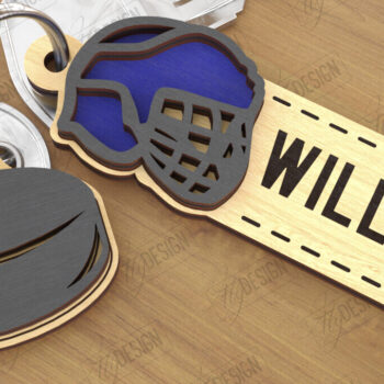 Intra απο ξύλο plywood 3mm-4mm πάχος – Αθλητικά μπρελόκ Bundle |Μπρελόκ Δίασταση  5x5 cm INTRAFABR-122065841 - Image 1