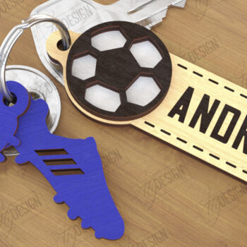 Intra απο ξύλο plywood 3mm-4mm πάχος – Αθλητικά μπρελόκ Bundle |Μπρελόκ Δίασταση  5x5 cm INTRAFABR-122065828 - Image 1