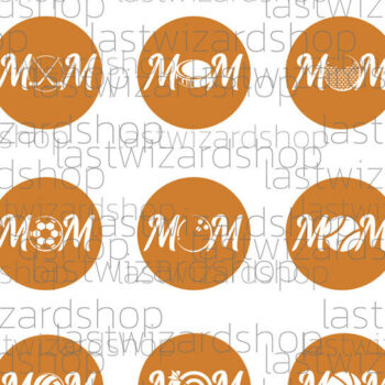 Intra απο ξύλο plywood 3mm-4mm πάχος – Sports Mom Earrings, Sports Faux Δίασταση  5x5 cm INTRAFABR-25097793 - Image 2