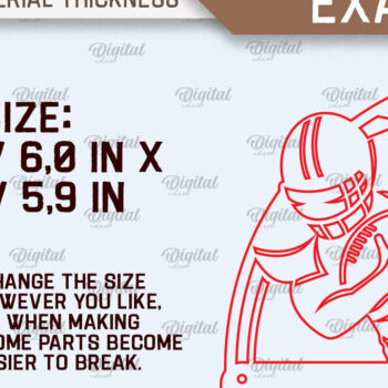 Intra απο ξύλο plywood 3mm-4mm πάχος – Πακέτο κοπής λέιζερ με πινακίδες αθλητισμού Δίασταση 20x20 cm INTRAFABR-97153260 - Image 2