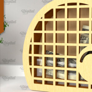 Intra απο ξύλο plywood 3mm-4mm πάχος – Sport Piggy Bank Laser. Τράπεζα Χρημάτων Δίασταση  20x20 cm INTRAFABR-98046301