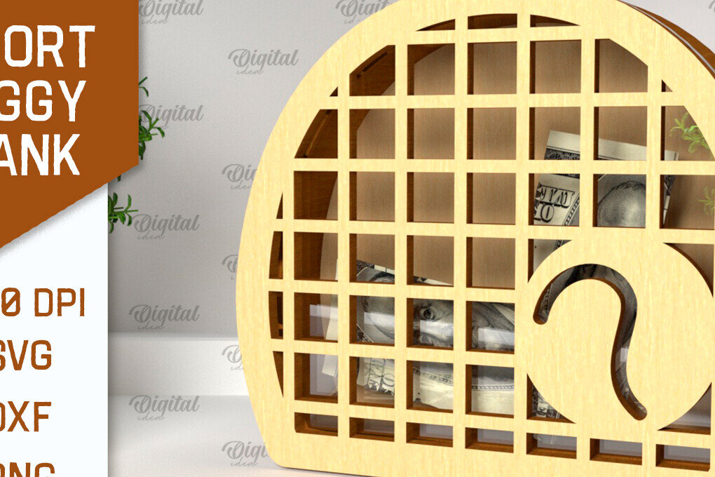 Intra απο ξύλο plywood 3mm-4mm πάχος – Sport Piggy Bank Laser. Τράπεζα Χρημάτων Δίασταση  20x20 cm INTRAFABR-98046301