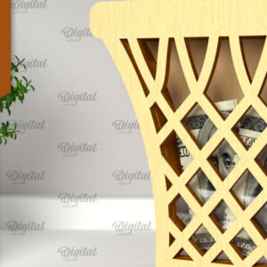 Intra απο ξύλο plywood 3mm-4mm πάχος – Sport Piggy Bank Laser. Τράπεζα Χρημάτων Δίασταση  20x20 cm INTRAFABR-98046445