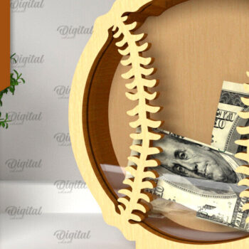 Intra απο ξύλο plywood 3mm-4mm πάχος – Sport Piggy Bank Laser. Τράπεζα Χρημάτων Δίασταση  20x20 cm INTRAFABR-98046756 - Image 1