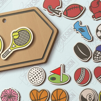 Intra απο ξύλο plywood 3mm-4mm πάχος – Αθλητικά καρφωτά σκουλαρίκια Πακέτο κοπής με λέιζερ Δίασταση  5x5 cm INTRAFABR-121356711 - Image 1