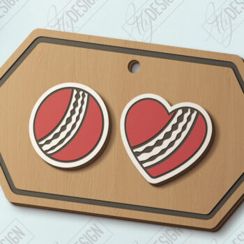 Intra απο ξύλο plywood 3mm-4mm πάχος – Αθλητικά καρφωτά σκουλαρίκια Πακέτο κοπής με λέιζερ Δίασταση  5x5 cm INTRAFABR-121356711 - Image 6