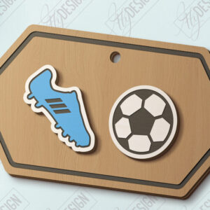 Intra απο ξύλο plywood 3mm-4mm πάχος – Αθλητικά καρφωτά σκουλαρίκια | Κοσμήματα Δίασταση  5x5 cm INTRAFABR-121128325