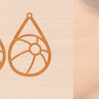 Intra απο ξύλο plywood 3mm-4mm πάχος – Αθλητικά Ξύλινα Σκουλαρίκια Πακέτο κοπής με λέιζερ Δίασταση  5x5 cm INTRAFABR-97990011 - Image 2