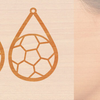 Intra απο ξύλο plywood 3mm-4mm πάχος – Αθλητικά Ξύλινα Σκουλαρίκια Πακέτο κοπής με λέιζερ Δίασταση  5x5 cm INTRAFABR-97990011 - Image 6