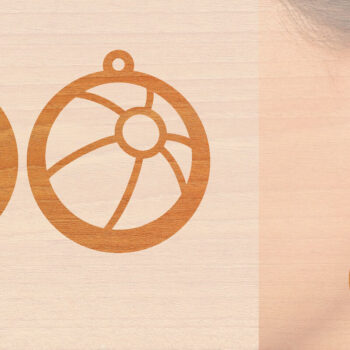 Intra απο ξύλο plywood 3mm-4mm πάχος – Αθλητικά Ξύλινα Σκουλαρίκια Πακέτο κοπής με λέιζερ Δίασταση  5x5 cm INTRAFABR-97990011 - Image 7