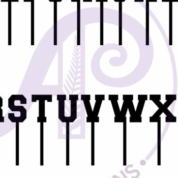 Intra απο ξύλο plywood 3mm-4mm πάχος – Αθλητικά γράμματα αλφαβήτου Cupcake Toppers Δίασταση  20x20 cm INTRAFABR-96528643 - Image 2