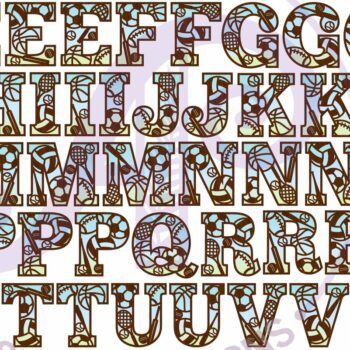 Intra απο ξύλο plywood 3mm-4mm πάχος – Sports Ball Alphabet Σετ 66 Γραμμάτων Δίασταση  20x20 cm INTRAFABR-114434222 - Image 4