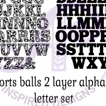 Intra απο ξύλο plywood 3mm-4mm πάχος – Sports Ball Alphabet Σετ 66 Γραμμάτων Δίασταση  20x20 cm INTRAFABR-114434222 - Image 5