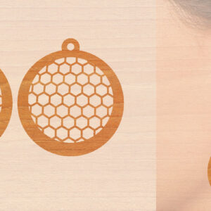 Intra απο ξύλο plywood 3mm-4mm πάχος – Αθλητικά Ξύλινα Σκουλαρίκια με Μπάλα Laser Δίασταση  5x5 cm INTRAFABR-97988638