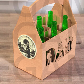Intra απο ξύλο plywood 3mm-4mm πάχος – Πακέτο Sports Dad Beer Caddy Δίασταση  20x20 cm INTRAFABR-122438267 - Image 9