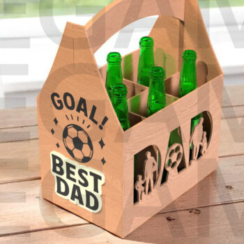 Intra απο ξύλο plywood 3mm-4mm πάχος – Πακέτο Sports Dad Beer Caddy Δίασταση  20x20 cm INTRAFABR-122438267 - Image 12