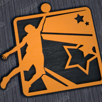 Intra απο ξύλο plywood 3mm-4mm πάχος – Πακέτο αθλητικής διακόσμησης| Αθλητικό μονόγραμμα |CNC Δίασταση  20x20 cm INTRAFABR-113922131 - Image 2