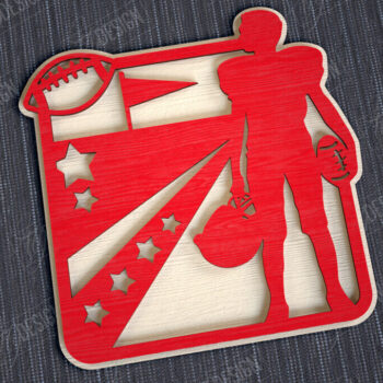 Intra απο ξύλο plywood 3mm-4mm πάχος – Πακέτο αθλητικής διακόσμησης| Αθλητικό μονόγραμμα |CNC Δίασταση  20x20 cm INTRAFABR-113922131 - Image 8