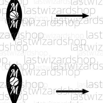 Intra απο ξύλο plywood 3mm-4mm πάχος – Sports Mom Earrings, Mothers Day Δίασταση  5x5 cm INTRAFABR-25029527 - Image 4