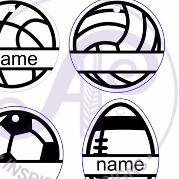 Intra απο ξύλο plywood 3mm-4mm πάχος – Αθλητική ετικέτα ονόματος χαραγμένη, Δίασταση  20x20 cm INTRAFABR-116167991 - Image 3