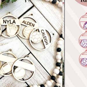 Intra απο ξύλο plywood 3mm-4mm πάχος – Αθλητικά Στολίδια Laser Δίασταση  20x20 cm INTRAFABR-72170170