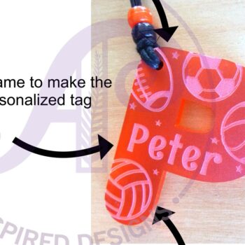 Intra απο ξύλο plywood 3mm-4mm πάχος – Μπρελόκ με Σχέδια Επιστολών με Θέμα Αθλητισμού Δίασταση  5x5 cm INTRAFABR-89475332 - Image 3