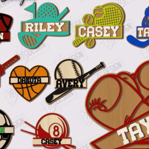 Intra απο ξύλο plywood 3mm-4mm πάχος – Αθλητική Διακόσμηση Τοίχων Πακέτο κοπής με λέιζερ | CNC Δίασταση  20x20 cm INTRAFABR-123135719