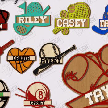 Intra απο ξύλο plywood 3mm-4mm πάχος – Αθλητική Διακόσμηση Τοίχων Πακέτο κοπής με λέιζερ | CNC Δίασταση  20x20 cm INTRAFABR-123135719 - Image 1