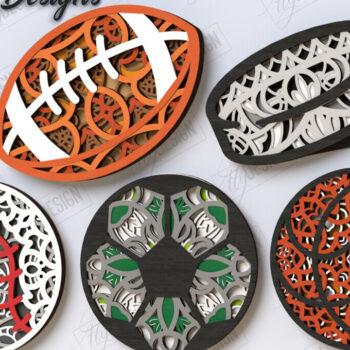 Intra απο ξύλο plywood 3mm-4mm πάχος – Πακέτο κοπής με λέιζερ αθλητικού τοίχου Mandala Δίασταση  40x30 cm INTRAFABR-123501591 - Image 1