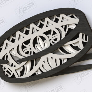 Intra απο ξύλο plywood 3mm-4mm πάχος – Πακέτο κοπής με λέιζερ αθλητικού τοίχου Mandala Δίασταση  40x30 cm INTRAFABR-123501591 - Image 6