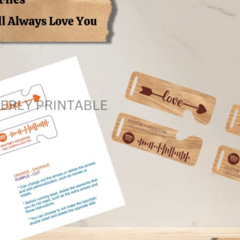 Intra απο ξύλο plywood 3mm-4mm πάχος – Αρχείο κοπής λέιζερ με μπρελόκ Spotify Couples Δίασταση  5x5 cm INTRAFABR-58809752 - Image 1