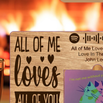 Intra απο ξύλο plywood 3mm-4mm πάχος – Αρχείο κοπής με λέιζερ θήκη δωροκάρτας Spotify Δίασταση  20x20 cm INTRAFABR-53642765 - Image 3