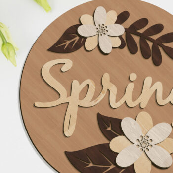 Intra απο ξύλο plywood 3mm-4mm πάχος – Ανοιξιάτικο διακοσμητικό πάνελ τοίχου, κομμένο αρχείο Δίασταση  40x30 cm INTRAFABR-91780696 - Image 1