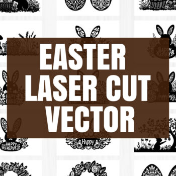 Intra απο ξύλο plywood 3mm-4mm πάχος – Άνοιξη Πάσχα σκηνή λέιζερ περικοπή διάνυσμα Δίασταση  20x20 cm INTRAFABR-117777033 - Image 1