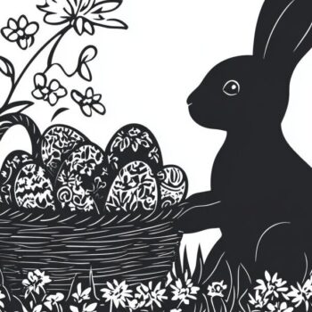 Intra απο ξύλο plywood 3mm-4mm πάχος – Άνοιξη Πάσχα σκηνή λέιζερ περικοπή διάνυσμα Δίασταση  20x20 cm INTRAFABR-117777033 - Image 4