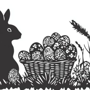 Intra απο ξύλο plywood 3mm-4mm πάχος – Άνοιξη Πάσχα σκηνή λέιζερ περικοπή διάνυσμα Δίασταση  20x20 cm INTRAFABR-117777033 - Image 8