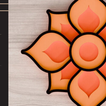 Intra απο ξύλο plywood 3mm-4mm πάχος – Ανοιξιάτικο λουλούδι 3d  κοπής με λέιζερ Δίασταση  20x20 cm INTRAFABR-92828517 - Image 1