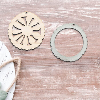 Intra απο ξύλο plywood 3mm-4mm πάχος – Ανοιξιάτικα σκουλαρίκια με λουλούδια με λέιζερ. Δίασταση  5x5 cm INTRAFABR-115397020 - Image 2