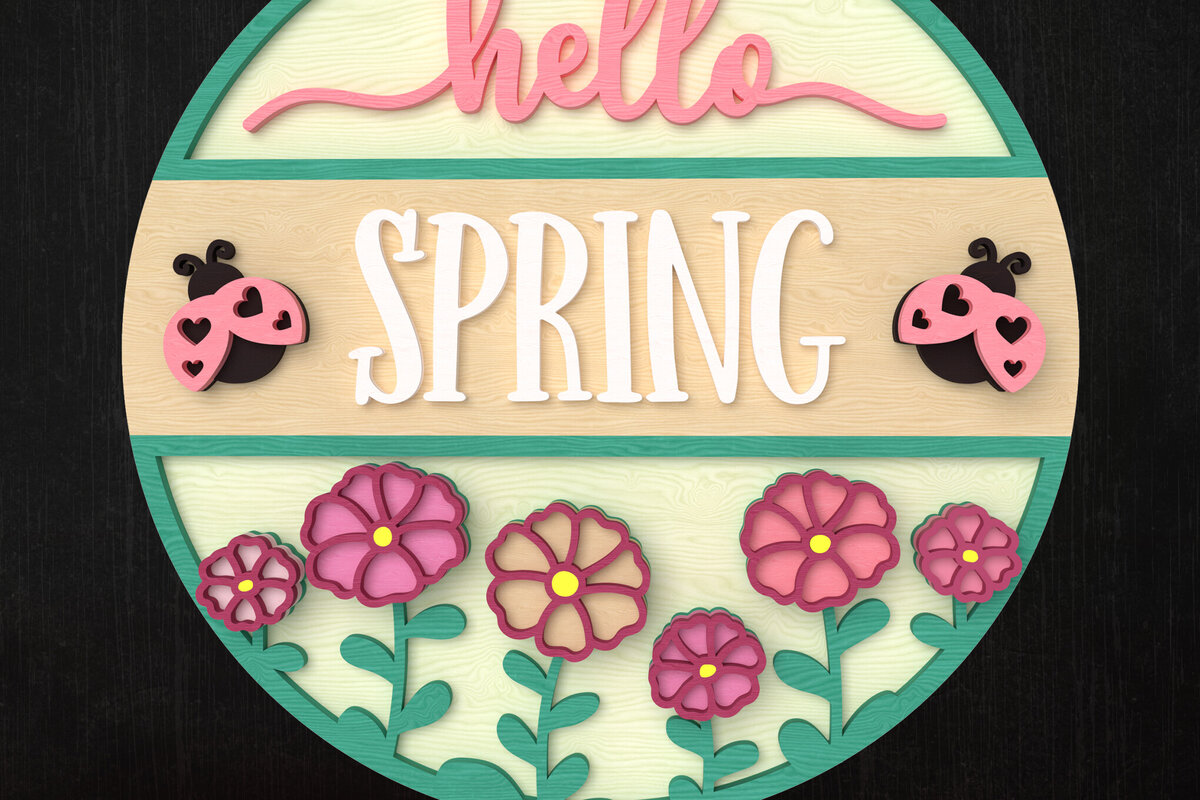 Intra απο ξύλο plywood 3mm-4mm πάχος – Ανοιξιάτικο λουλούδι στον κήπο Δίασταση  20x20 cm INTRAFABR-112942101