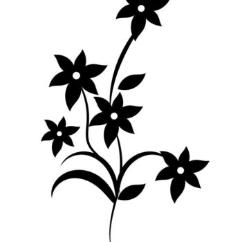 Intra απο ξύλο plywood 3mm-4mm πάχος – Ανοιξιάτικο συρμένο χέρι αγριολούλουδο Δίασταση  20x20 cm INTRAFABR-90920549 - Image 1