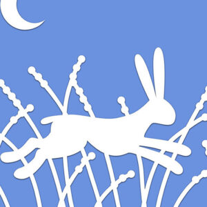 Intra απο ξύλο plywood 3mm-4mm πάχος – Αρχείο αποκοπής Card Spring Hare ή Rabbit Δίασταση 20x20 cm INTRAFABR-61954634