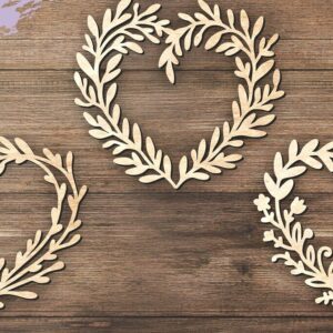 Intra απο ξύλο plywood 3mm-4mm πάχος – Αρχείο κοπής με λέιζερ σε σχήμα καρδιάς ελατηρίου Δίασταση  20x20 cm INTRAFABR-116191729