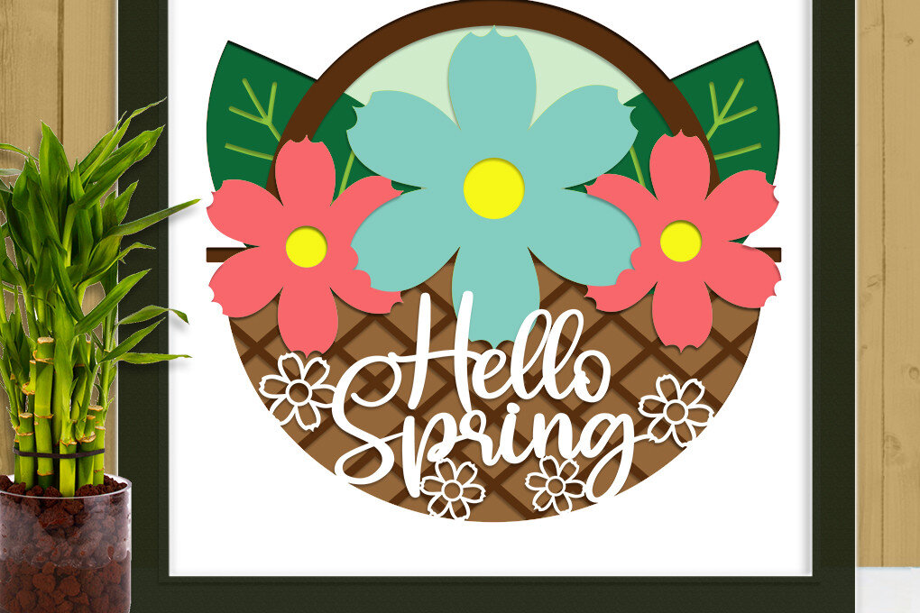 Intra απο ξύλο plywood 3mm-4mm πάχος – Ανοιξιάτικο Papercut 7 Eps Png Ai Δίασταση  20x20 cm INTRAFABR-26452485