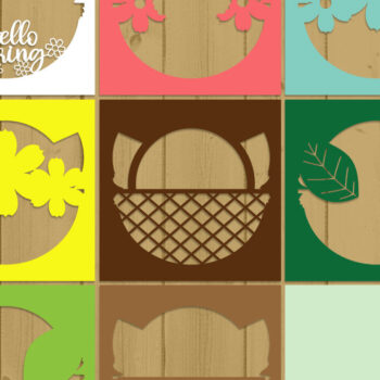 Intra απο ξύλο plywood 3mm-4mm πάχος – Ανοιξιάτικο Papercut 7 Eps Png Ai Δίασταση  20x20 cm INTRAFABR-26452485 - Image 2