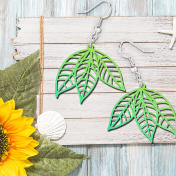 Intra απο ξύλο plywood 3mm-4mm πάχος – Ανοιξιάτικα σκουλαρίκια με λέιζερ κοπής Δίασταση 5x5 cm INTRAFABR-121505400 - Image 4