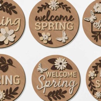 Intra απο ξύλο plywood 3mm-4mm πάχος – Σετ πολυστρωματικών προτύπων ελατηρίων Δίασταση 20x20 cm INTRAFABR-92005717 - Image 1