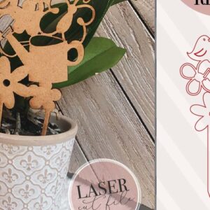 Intra απο ξύλο plywood 3mm-4mm πάχος – Αρχείο Stakes Spring Plant Trellis Houseplant Stakes Δίασταση  20x20 cm INTRAFABR-72795254