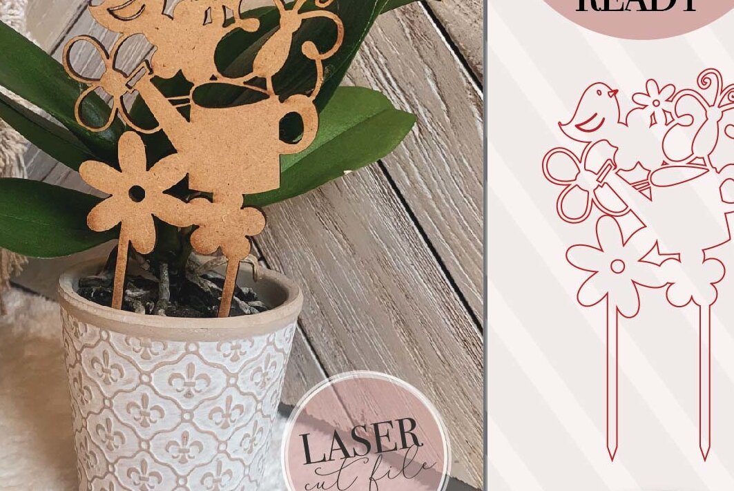 Intra απο ξύλο plywood 3mm-4mm πάχος – Αρχείο Stakes Spring Plant Trellis Houseplant Stakes Δίασταση  20x20 cm INTRAFABR-72795254