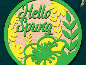 Intra απο ξύλο plywood 3mm-4mm πάχος – Σετ κοπής με λέιζερ κρεμάστρα στρογγυλής πόρτας με ελατήρια Δίασταση  20x20 cm INTRAFABR-95787237 - Image 7